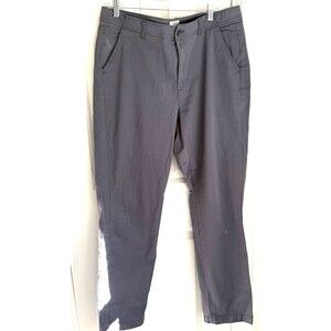 LL Bean 14 MT Women's Gray Favorite Fit pants cotton casual pockets knit